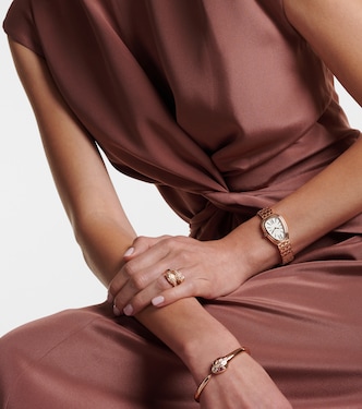 Orologio Serpenti Seduttori 33mm in oro rosa con rubelite e quarzo | Bvlgari