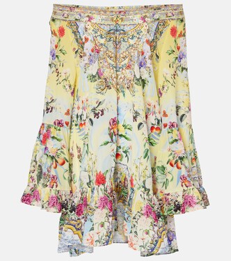 Minikleid Flor Fantástica aus Seide | Camilla