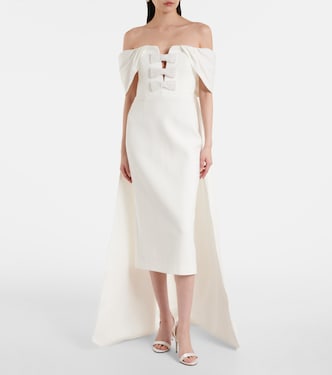 Robe midi Rory en crêpe | Rebecca Vallance