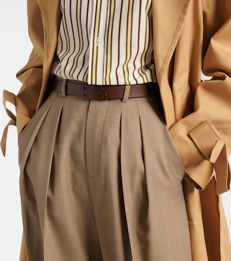 Logo leather belt  | Victoria Beckham