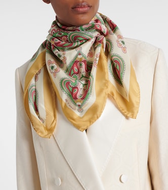 Sciarpa in twill di seta con stampa paisley | Etro
