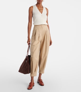 Bimba ribbed-knit cotton-blend vest | Max Mara