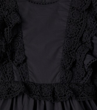 Lace-trimmed cotton dress | Petite Amalie  
