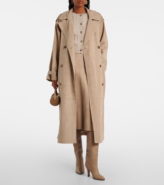 Trench in suede | Yves Salomon
