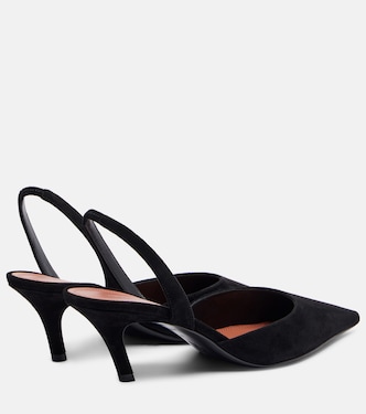 Sofia 60 suede slingback pumps  | Amina Muaddi