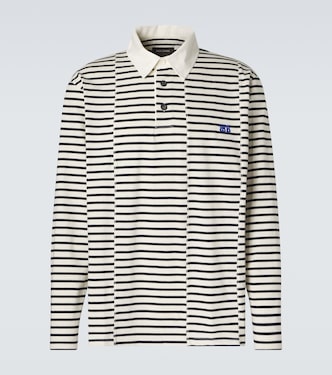 City striped cotton polo shirt | Wales Bonner