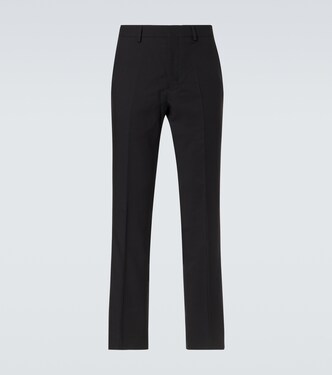 Virgin wool gabardine straight pants | Ami Paris