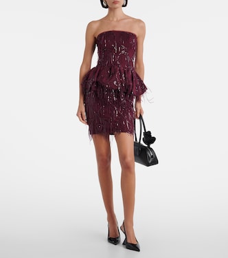 Sequined peplum top | Rotate