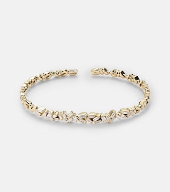 Armreif Fireworks aus 18kt Gelbgold mit Diamanten | Suzanne Kalan