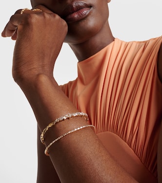 Fireworks 18kt gold and diamond bangle | Suzanne Kalan