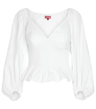 Stretch-cotton blouse | Staud