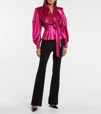 Belted lamé jacket | Alexandre Vauthier