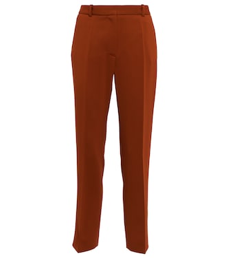 Coleman high-rise gabardine pants | Joseph