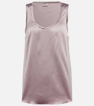 Tank top en mezcla de seda | Brunello Cucinelli
