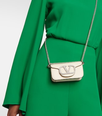 Locò Micro leather shoulder bag | Valentino Garavani