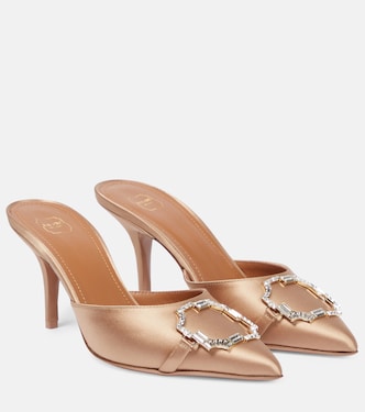 Verzierte Pantoletten Missy 85 aus Satin | Malone Souliers