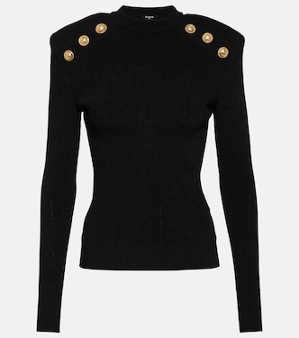 Pullover in maglia con decorazione | Balmain
