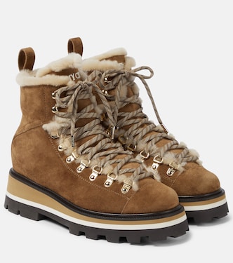Stivaletti Chike in suede con shearling | Jimmy Choo