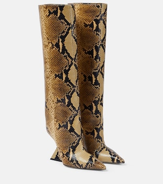 Botas Cheope de piel efecto serpiente | The Attico