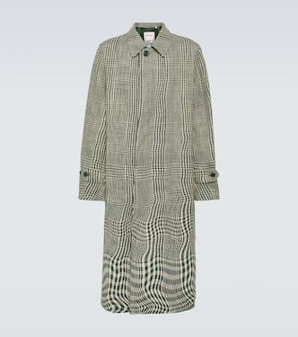 Manteau à carreaux en soie et coton | Burberry