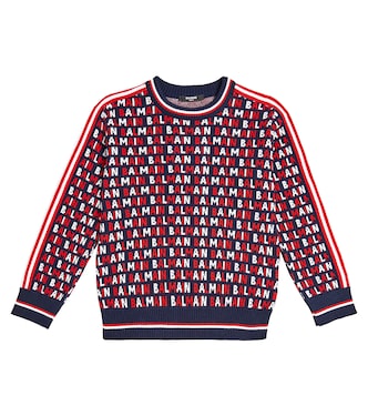 Jersey Monogram de algodón | Balmain Kids