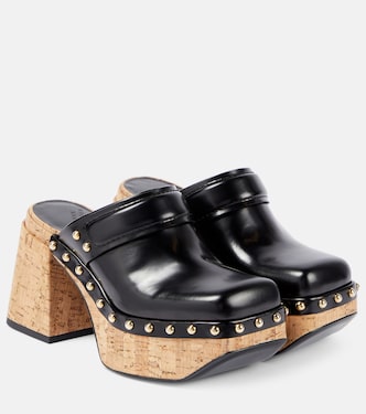 Cork Contrast leather clogs | Dorothee Schumacher
