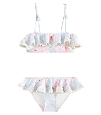 Bikini Halliday floral con volantes | Zimmermann Kids