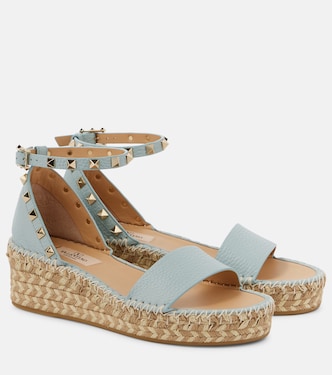 Sandali espadrillas Rockstud in pelle | Valentino Garavani