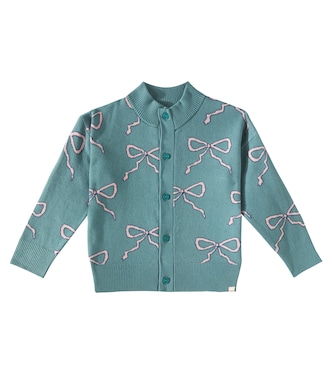 Cardigan Bow en coton et laine | Tinycottons