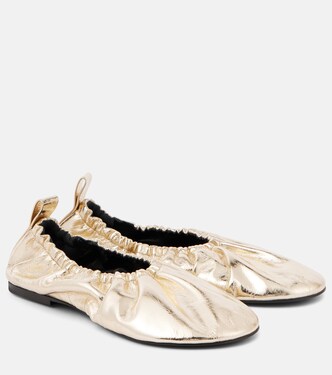 Ballerine in pelle metallizzata | Jil Sander