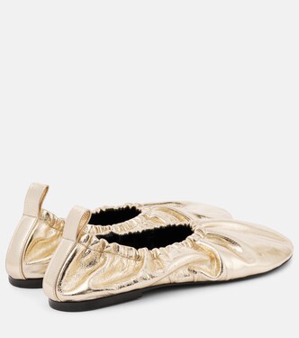 Ballerine in pelle metallizzata | Jil Sander