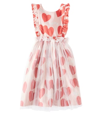 Abito Love Frill in cotone con tulle | Jellymallow