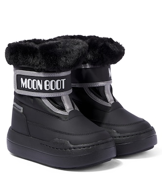 Junior Park Strap faux fur-trimmed snow boots | Moon Boot Kids