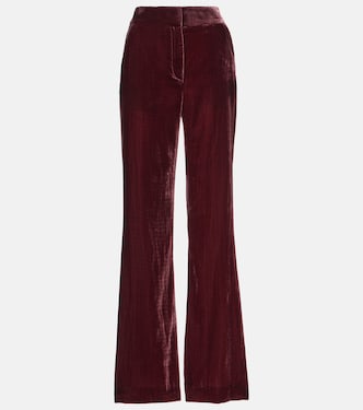 Pantalon évasé Lebone en velours | Veronica Beard