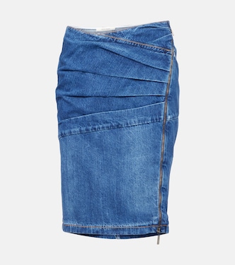Denim midi skirt | Nensi Dojaka
