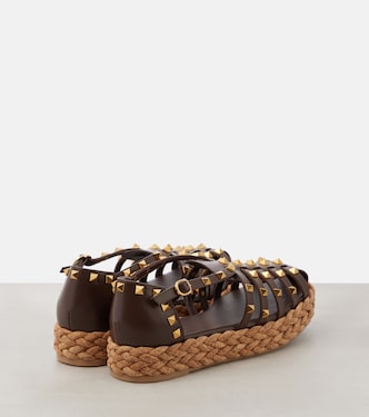 Rockstud leather espadrilles | Valentino Garavani