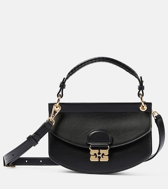 Apo-G Mini leather crossbody bag | Ganni
