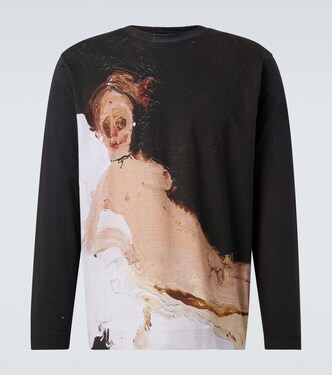 Bedrucktes Longsleeve Olympia aus Baumwoll-Jersey | Simone Rocha