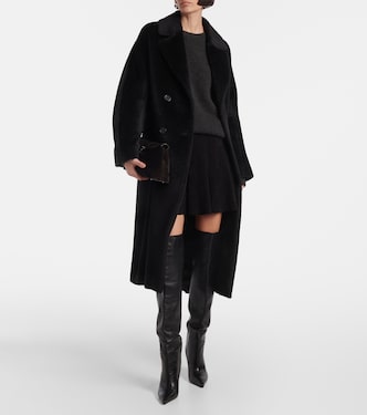 Mila pleated suede miniskirt | Stouls
