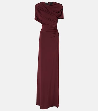 Draped open-back satin gown | Stella McCartney