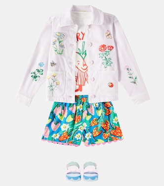 Chaqueta de algodón bordada | Stella McCartney Kids