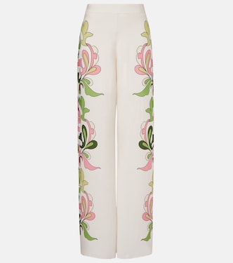 Inamorata printed high-rise wide-leg pants | Adriana Degreas