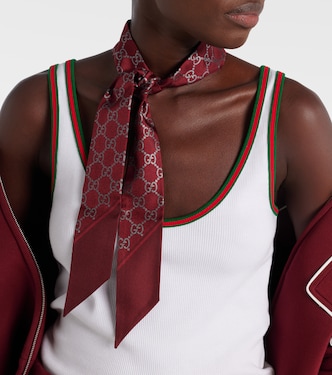 Foulard GG en soie | Gucci