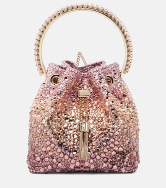 Bucket-Bag Bon Bon Micro mit Kristallen | Jimmy Choo