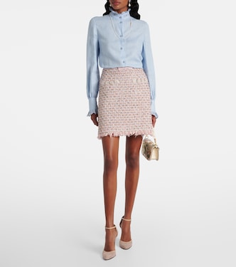 Verzierter Minirock aus Tweed | Valentino