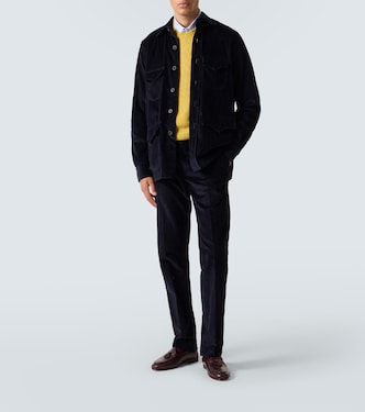 Cotton corduroy Western shirt | Rubinacci
