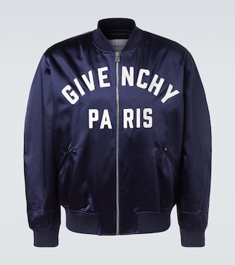 Giacca varsity Givenchy Paris in raso con logo | Givenchy