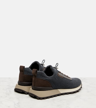 Sneakers Runner con suede | Brunello Cucinelli