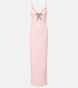 Lena bow-detail sequined gown | Rebecca Vallance