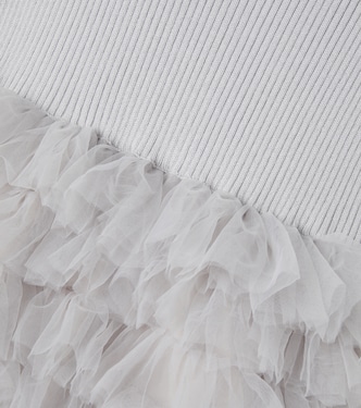 Cecilly ruffled wool-blend tulle dress | Donsje